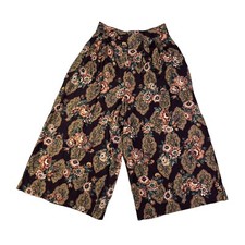 Vintage 90s Norton McNaughton Purple Pink Floral Print Pleated USA Made Size 12