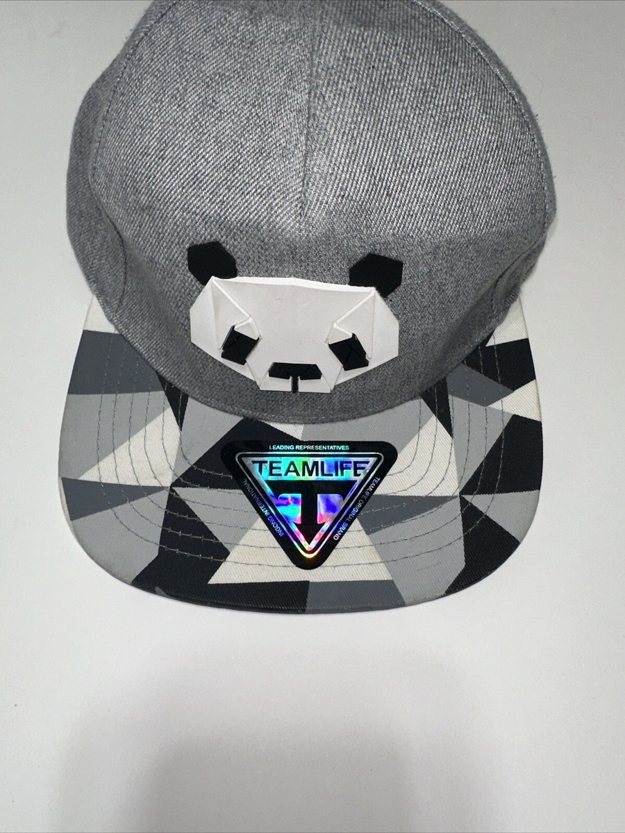 Mens Womens Paper Folding Origami Baseball Cap Snapback Hats Panda