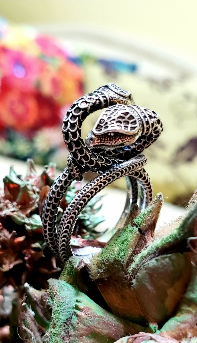 Gucci Garden Silver Snake Ring