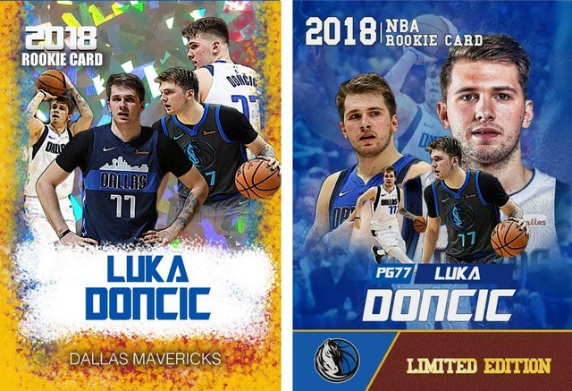  2 2018 LUCA DONCIC FIRST GOLD CRACKED ICE GEMS MAVERICKS ROOKIE 