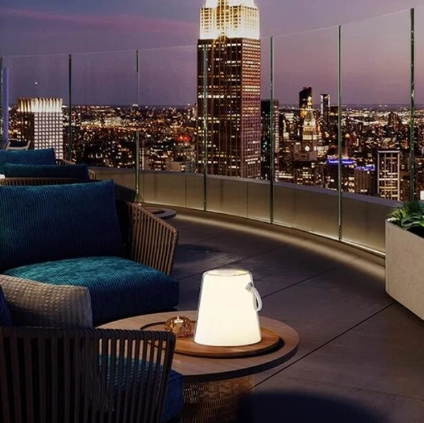 Lampada da Tavolo LED 5W RGB Paralume Estraibile Touch Dimmerabile USB IP44 - Immagine 4 di 4