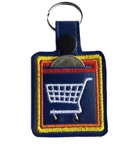Aldi Shopping Cart Quarter Holder, Handmade Aldi Quarter Keeper Keychain