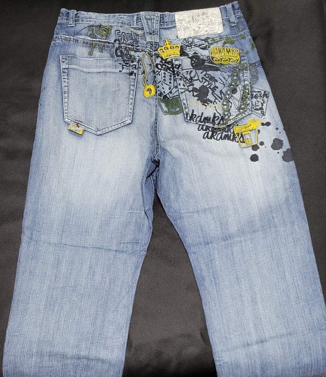 USA古着 akademiks デニムパンツ ワイド baggy B系 Y2K USA古着 akademiks デニムパンツ ワイド baggy B系 Y2K - メルカリ