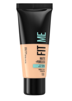 Maybelline New York Fit Me Matte porenlose Foundation Make-up warmes Elfenbei...