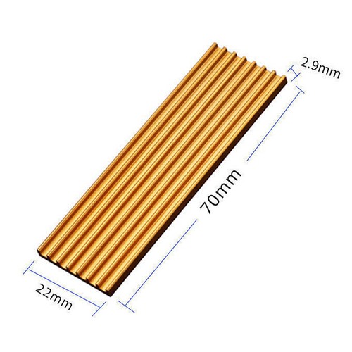 Aluminum Cooling HeatSink Heat Dissipation Radiator for M.2 NGFF SATA PCI-E IAZM - Photo 3/12