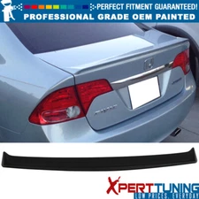 Fits 06-11 Honda Civic 8th P Style Painted ABS Trunk Spoiler - Painted Color