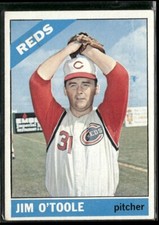 1966 Topps #389 Jim O'Toole - Cincinnati Reds