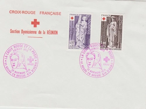 France 1976  FDC  Red Cross issue  good condition