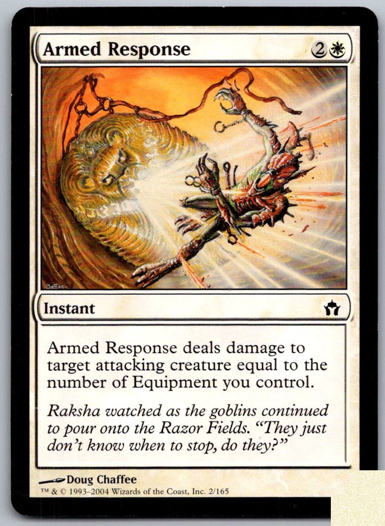 Armed Response 2 Common Fifth Dawn Magic: The Gathering Lightly Played