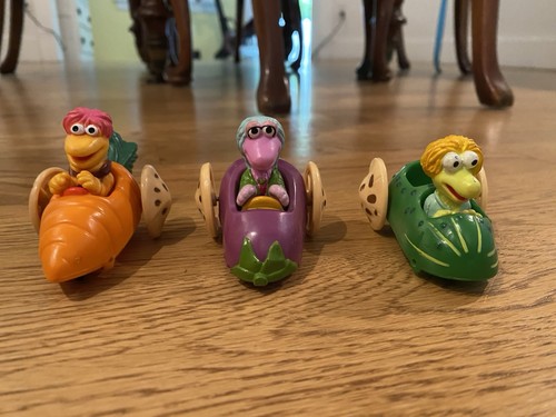 Fraggle Rock McDonald's 1988 Toy Car Set of 3 Character Premiums