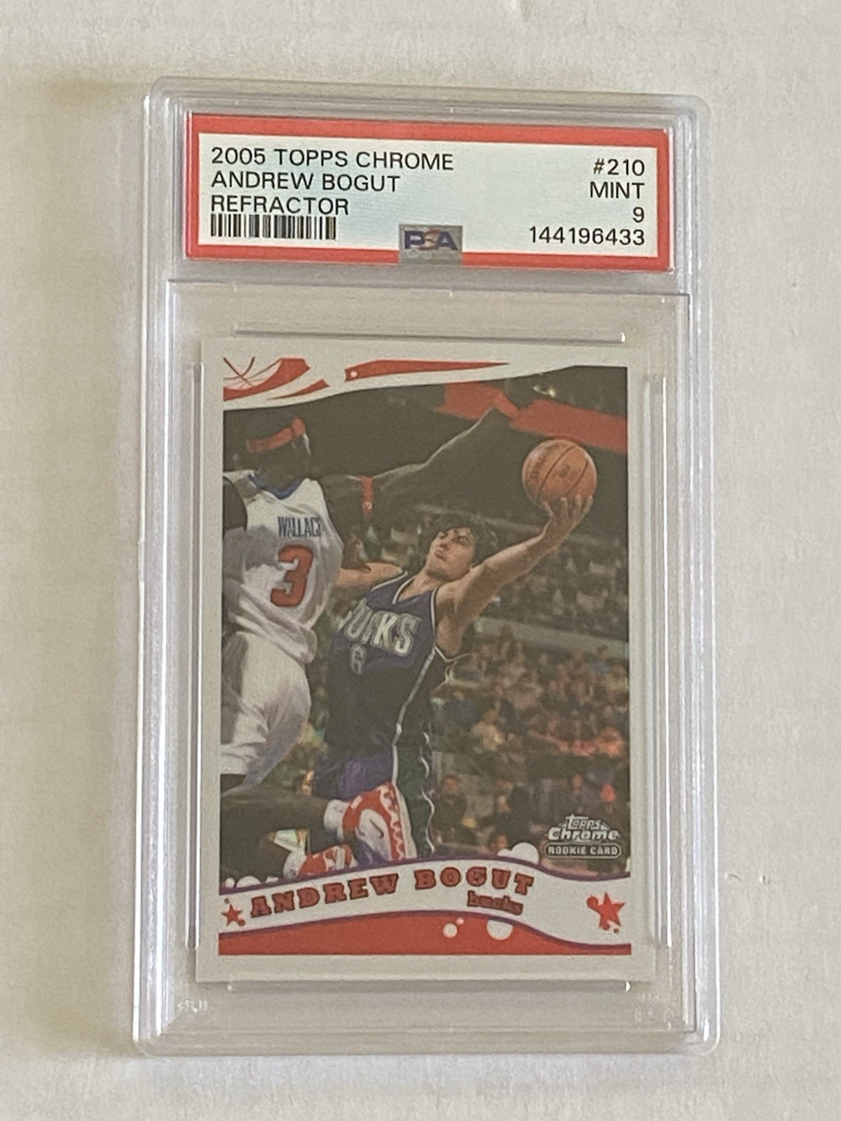 2005 Topps Chrome Andrew Bogut Refractor /999 Psa 9
