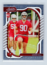 Logan Hall (RC) Tampa Bay Buccaneers #185 2022 Panini Absolute Football