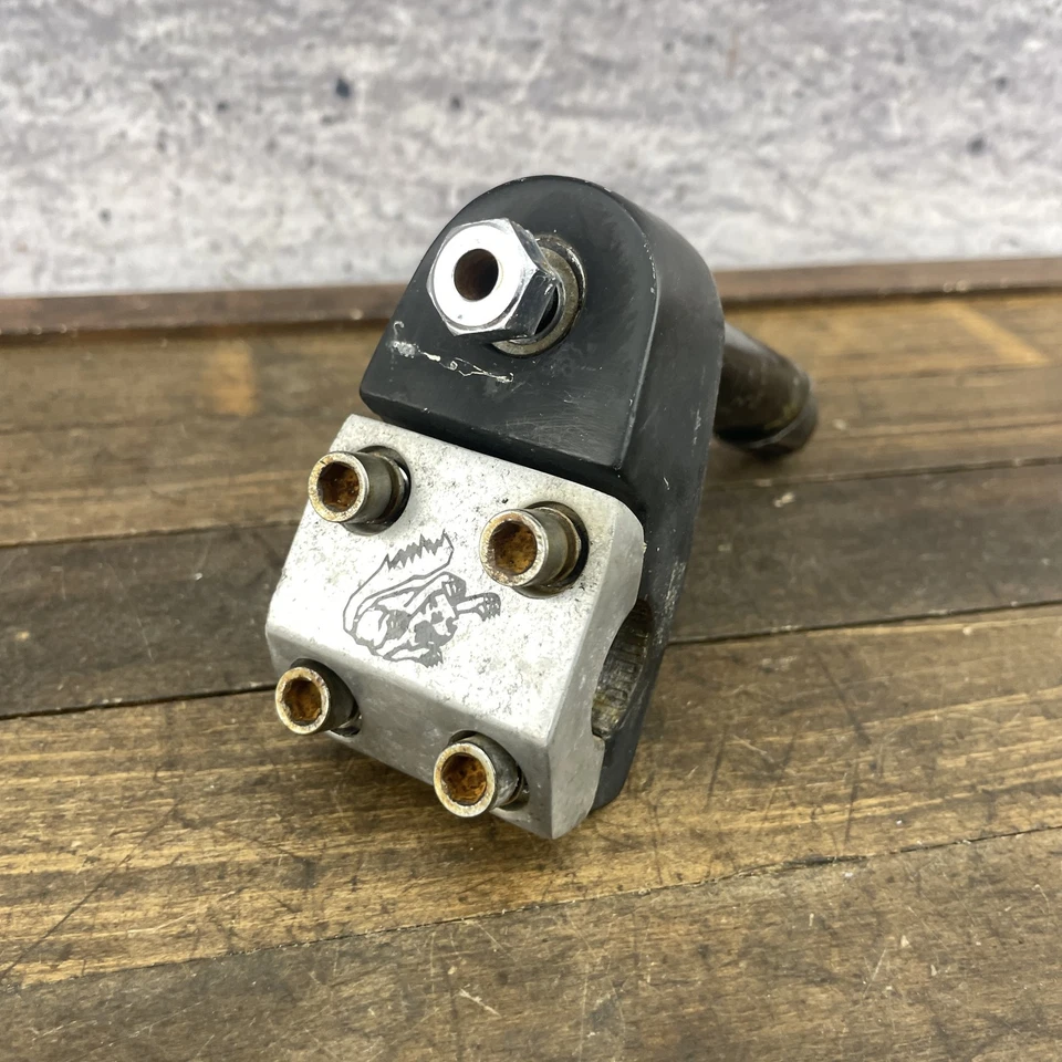 Mongoose BMX Stem Quill Maurice Black Silver 4 Bolt Freestyle Old School Vintage - Image 2 of 4