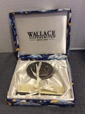 New in Box NOAH'S ARK Silverplated Childs Comb and Brush Set Vintage