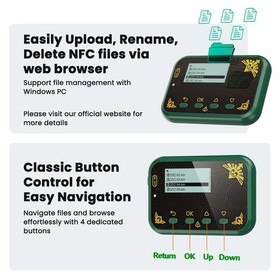 NFC Emulator for Animal Crossing, Zelda - Green