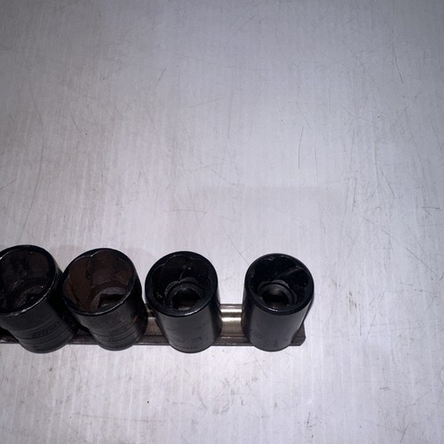 Blue Point 5pc 1/2" Drive Shallow Turbo / Twist Socket Set 3/4-1" 19mm - Picture 4 of 6