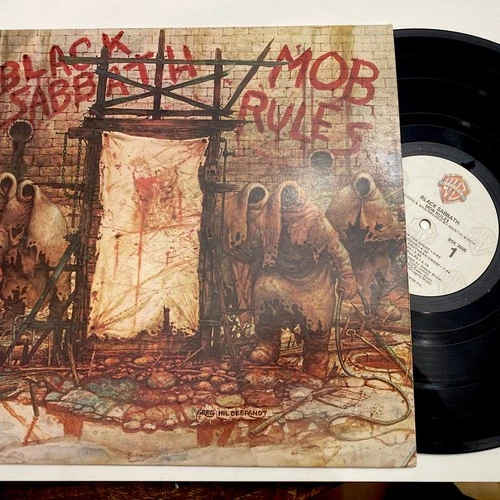 Black Sabbath Mob Rules Original FIRST Press LP 1981 BSK 3605 RONNIE JAMES DIO