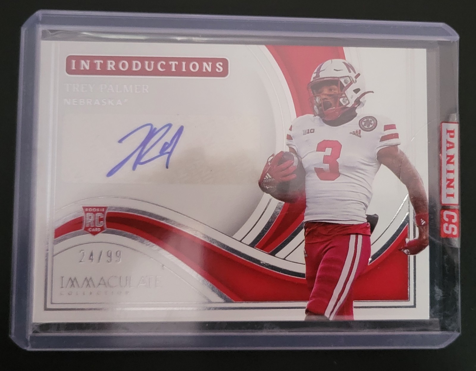 Trey Palmer Panini Immaculate Collection Collegiate Immaculate Introductions Autographs #IITP Ruby