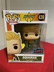 *Damaged Box* Aquaman Funko Pop! Heroes  #439 NYCC Exclusive Sticker