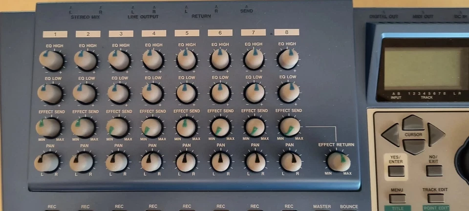 Tascam Portastudio DP-01 Digital 8-Track Multi-Track Recorder, Manual, Working - Image 3 of 4
