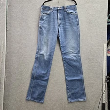 VINTAGE Wrangler Men Jeans 33X36 Blue Denim Cowboy Cut 936 Slim Fit Made In USA