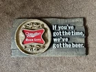 Vintage Style Miller High Life Beer Plastic Sign Game Room Man Cave Bar