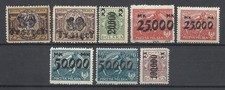 Poland Polen  1923 III  issue ovpt all set Fi167-171 kat 290 pln   MNH**