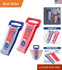 Heavy-Duty Wrench Organizer - 24 Slots for SAE & Metric Tools with Lock Design