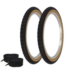1PAIR! PRO+ Bicycle Bike Tires & Tubes 20" x 2.125" BLACK/GUM BMX COMP3