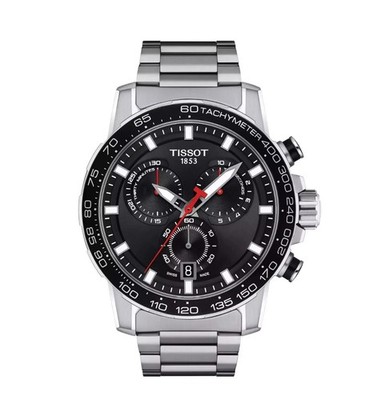 TISSOT Supersport Chrono T125.617.11.051.00 Quartz Black Dial Men's Watch 45.5mm