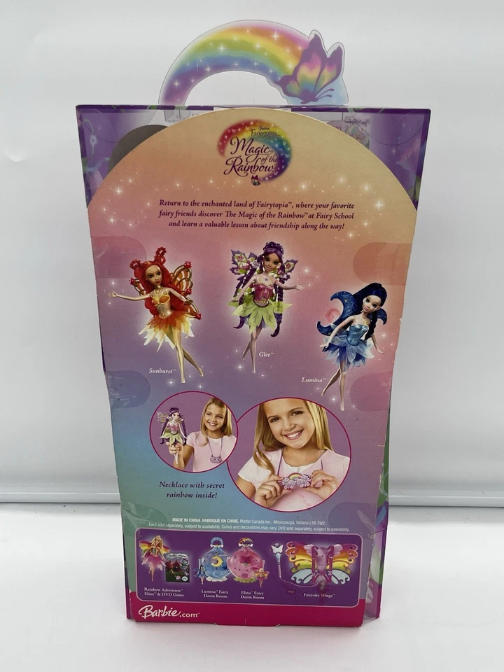 NUEVO Muñeca Barbie Fairytopia Glee sellada Magic of the Rainbow 2006 Foto 3 de 4