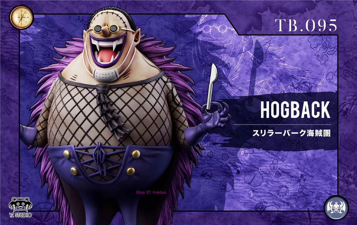 Hogback Resin YZ Studio One Piece Thriller barque Figurine 9.4cm