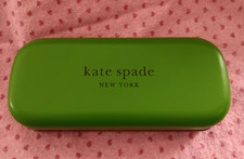 Authentic Kate Spade Eye Glass Case Sunglasses Hardcase Black Green