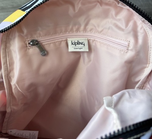 Kipling Damen City Pack bedruckter Rucksack abstrakte Blätter 129 $ Affe Neu mit Etikett - Bild 7 von 9