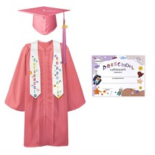 2025 Preschool Graduation Cap, Gown, Stole, Certificate Package, Tassel Set
