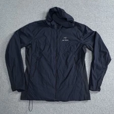 Arcteryx womens Jacket Atom SL Hoody Black Sapphire Hiking insulated XL Gorpcore