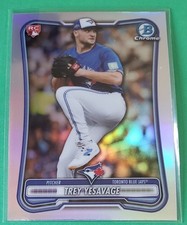 TREY YESAVAGE 2026 Bowman Baseball Rookie RED Logo Redemption Blue Jays #41