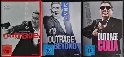 Outrage 1+2+3 Takeshi Kitano Outrage Beyond und Teil 3 Outrage Coda Outrage 1-3