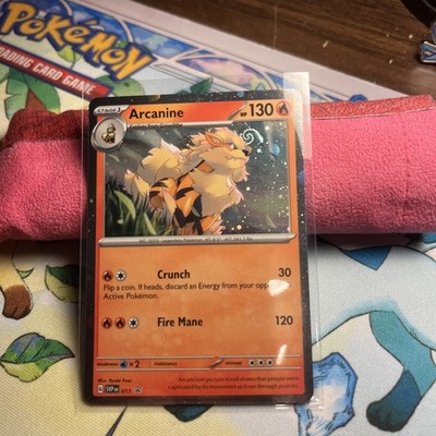 SVP 011 Arcanine Swirl with Arrow Error Card Black Star Promo Pokemon NM