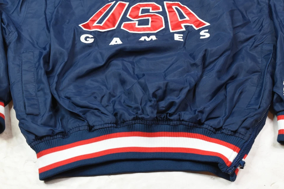 Chaqueta De Colección Starter 2016 Juegos Olímpicos de Verano Para Hombre XL Azul Manga Larga EE. UU. Foto 4 de 4