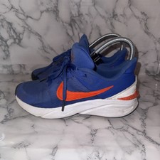 Nike Kids' Grade School Star Runner 4 Shoes, Size 4Y- Blue Orange