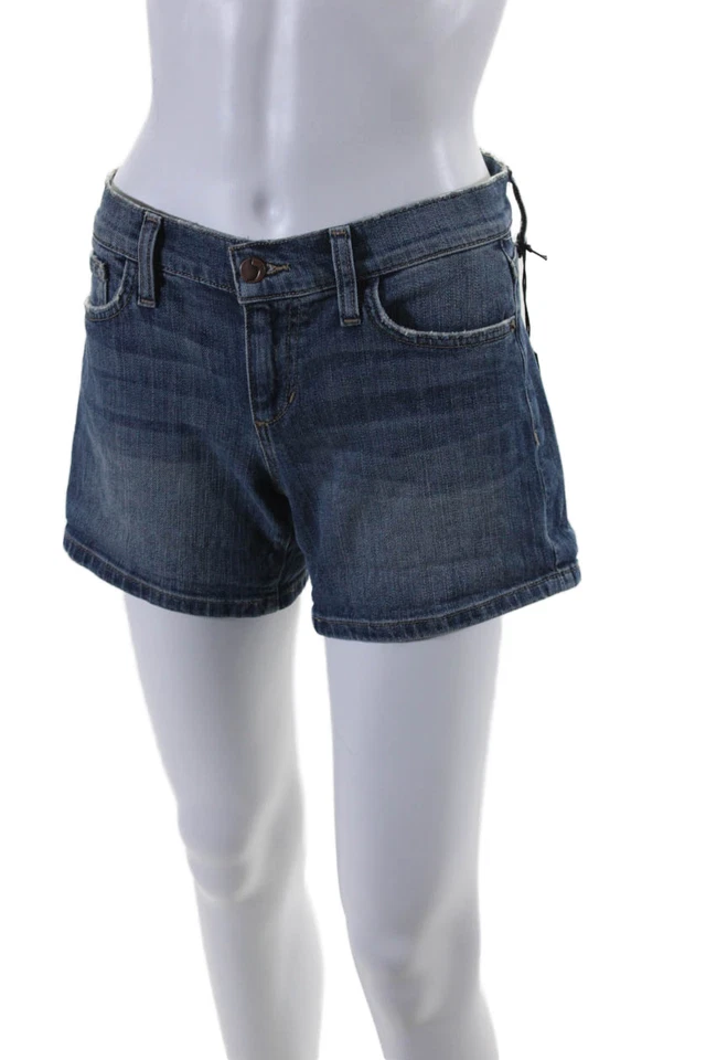 Joes Womens Denim Low Rise Medium Wash Cuffed Sharpay Shorts Blue Cotton Size 25 - Image 2 of 4