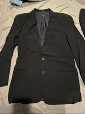 Giorgio Armani "Black Label" Italy suit Size 48 Black