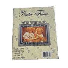 NEW Pewter Sisters 4x6 Photo Picture Frame Decorative New In Box