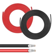 10AWG Wire Solar Panel Wire 30FT Black & 30FT Red Tinned Copper PV Cable 6mm²...