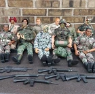 GI Joe & Military Action Figures 12 Inch Tall Lot Of 11 Figures & Accessories