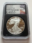 2021-W T-2 Proof American Silver Eagle FDOI PF70 ULTRA CAMEO Gaudioso Signed