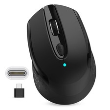 USB C Wireless Mouse, Type C Silent Mouse for MacBook Air/Pro, 2.4G Cordless ...