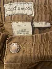 scandia woods jeans 36M EUC side & back pockets zip close elastic waist