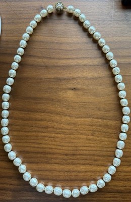 Miriam Haskell Baroque Pearl Necklace, 26 , Vintage.
